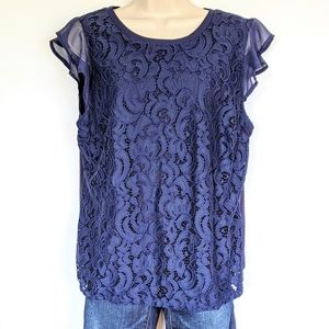 Maison Jules lace top